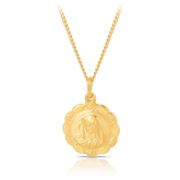 Madonna Pendant in 9ct Yellow Gold - Wallace Bishop