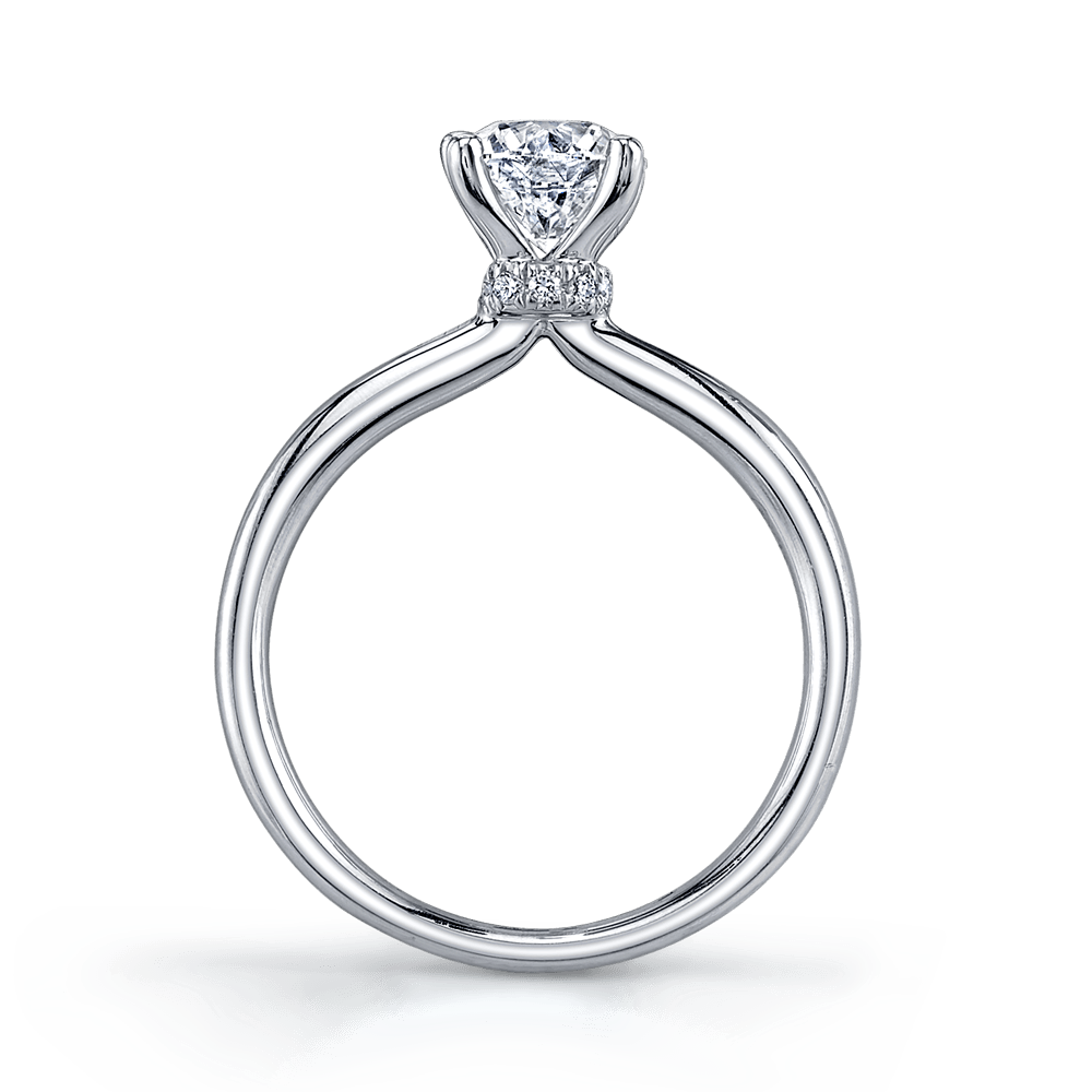 Maple Leaf Diamonds Circle of Love Round Brilliant Cut Solitaire Diamond Engagement Ring set in 18ct White Gold - Wallace Bishop