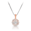 Maple Leaf Diamonds™ Pink Passion Diamond Flower Pendant in 18ct Rose Gold - Wallace Bishop