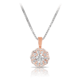 Maple Leaf Diamonds™ Pink Passion Diamond Flower Pendant in 18ct Rose Gold - Wallace Bishop