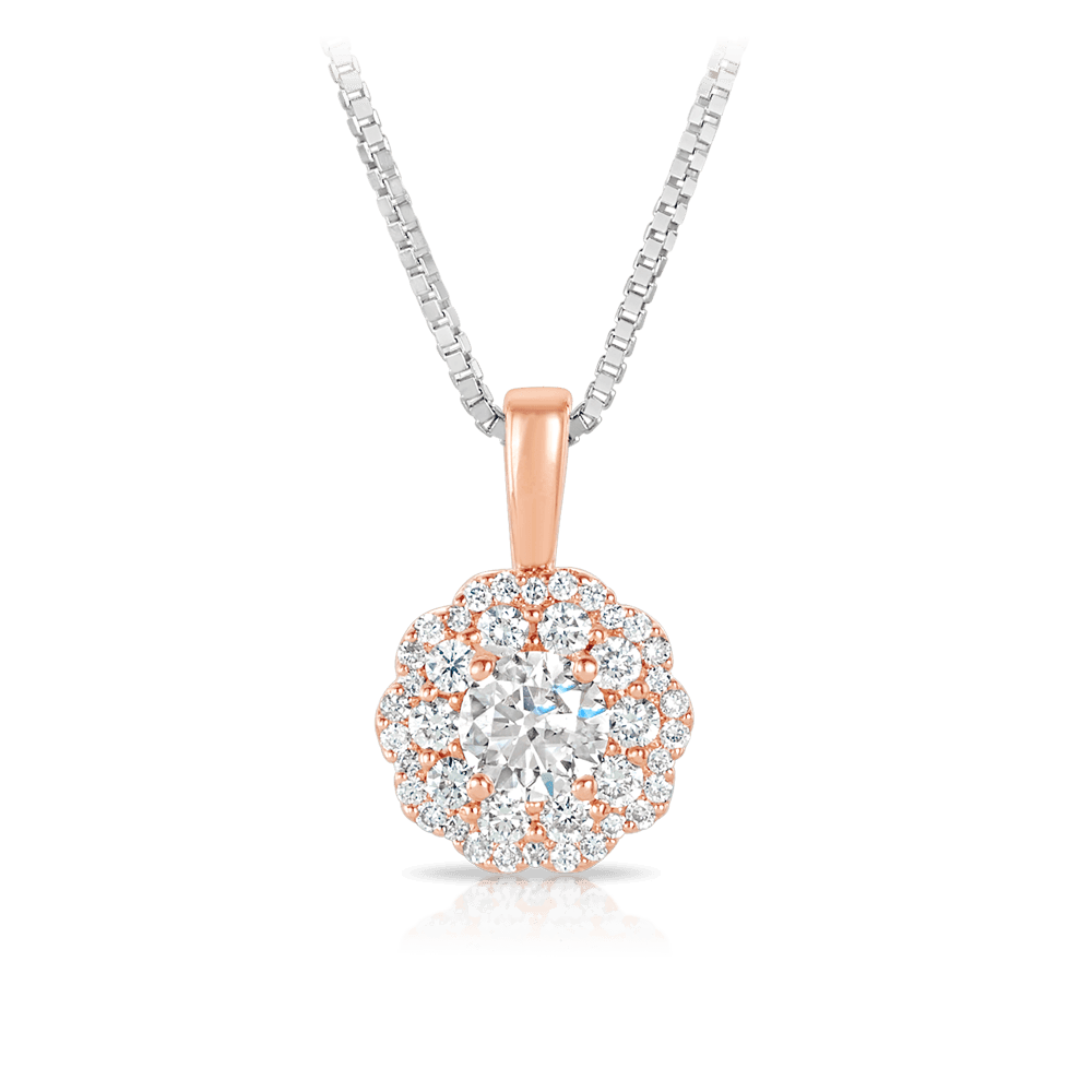 Maple Leaf Diamonds™ Pink Passion Diamond Pendant in 18ct Rose Gold - Wallace Bishop