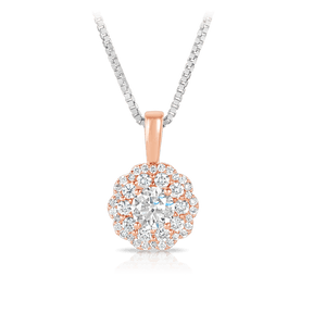Maple Leaf Diamonds™ Pink Passion Diamond Pendant in 18ct Rose Gold - Wallace Bishop