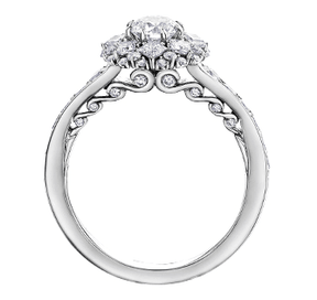 Maple Leaf Diamonds™ Tides of Love Round Brilliant Cut Diamond Halo Engagement Ring in 18ct White Gold - Wallace Bishop