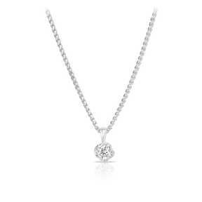 Maple Leaf Diamonds™ Winds Embrace Diamond Pendant in 18ct White Gold - Wallace Bishop