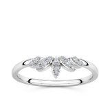 Marquise Round Diamond Ring in 9ct White Gold - Wallace Bishop