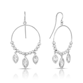 Marquise Shape Cubic Zirconia Earrings in Sterling Silver - Wallace Bishop