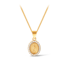 Mary Miraculous Cubic Zirconia Pendant in 9ct Yellow Gold - Wallace Bishop