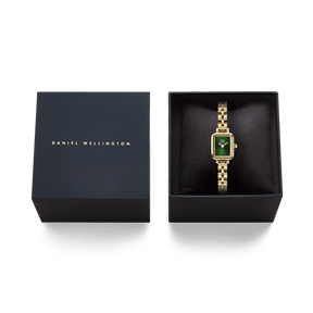 Daniel Wellington Quadro Mini Arch 3-link Emerald Sunray Gold