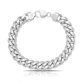 Men's 23cm Curb Bracelet in Sterling Silver - Wallace Bishop