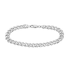 Men's Curb Link Bracelet in Sterling Silver - Wallace Bishop