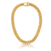 Men's Curb Polished Chain in 9ct Yellow Gold - Wallace Bishop