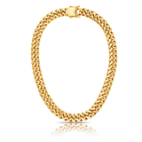 Men's Curb Polished Chain in 9ct Yellow Gold - Wallace Bishop