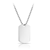 Men's ID Pendant in Sterling Silver - Wallace Bishop
