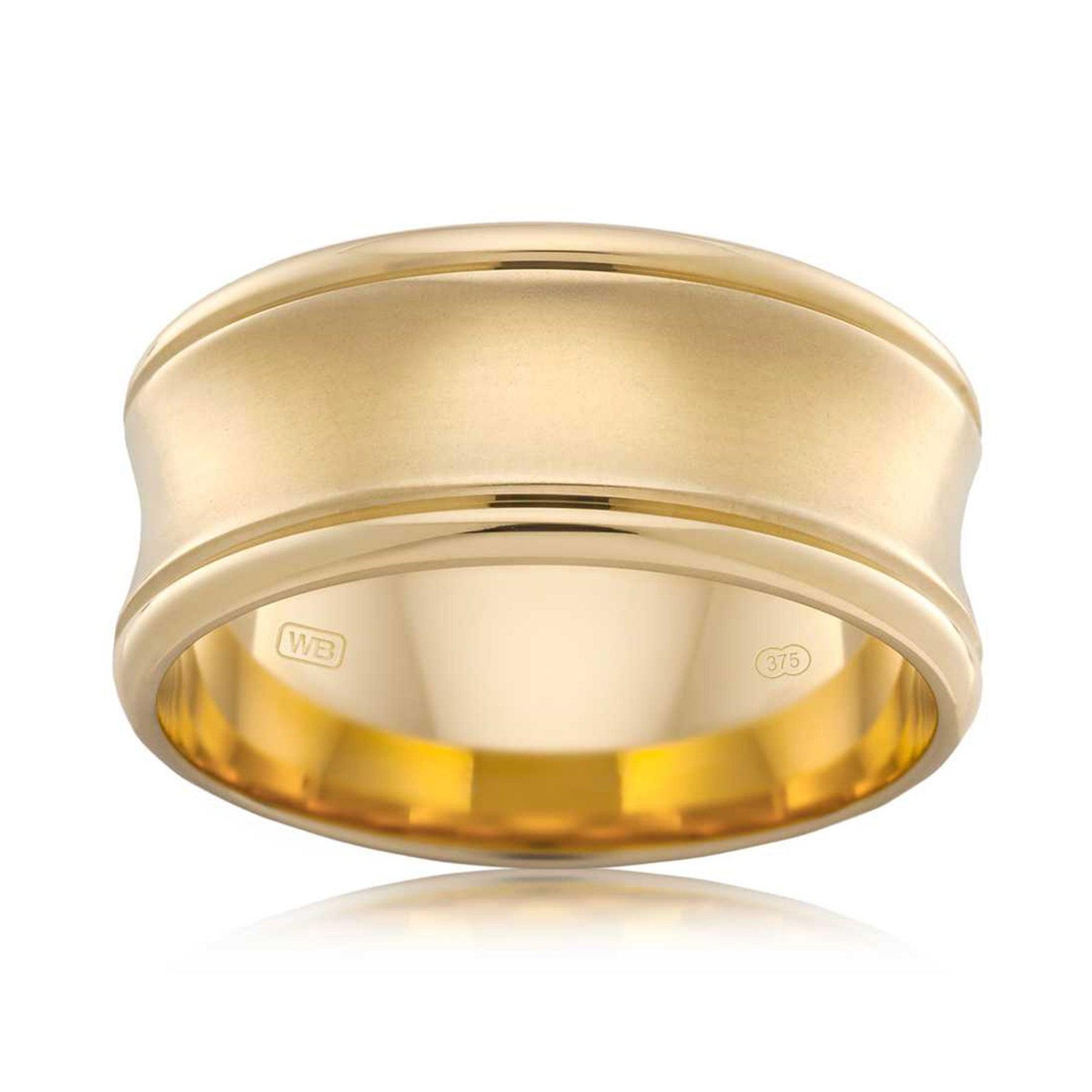 Men's Wedding Band in 9ct Yellow Gold