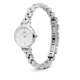 Daniel Wellington Petite Mini Arch 3-link White Silver