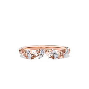 Morganite & Diamond Ring in 9ct Rose Gold - Wallace Bishop