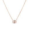 Morganite Oval Necklace in 9ct Rose Gold - Wallace Bishop