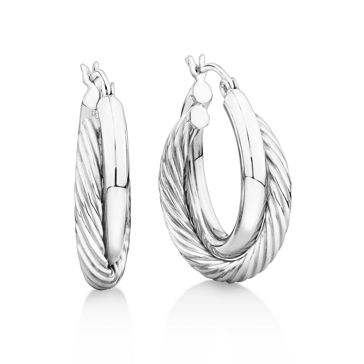 Multi Hoop Earrings in Sterling Silver - Wallace Bishop