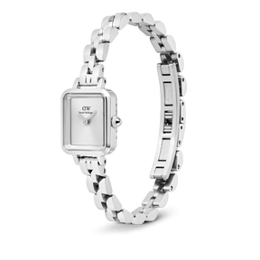 Daniel Wellington Quadro Mini Arch 3-link White Sunray Silver