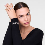 Daniel Wellington Quadro Mini Arch 3-link Onyx Sunray Silver