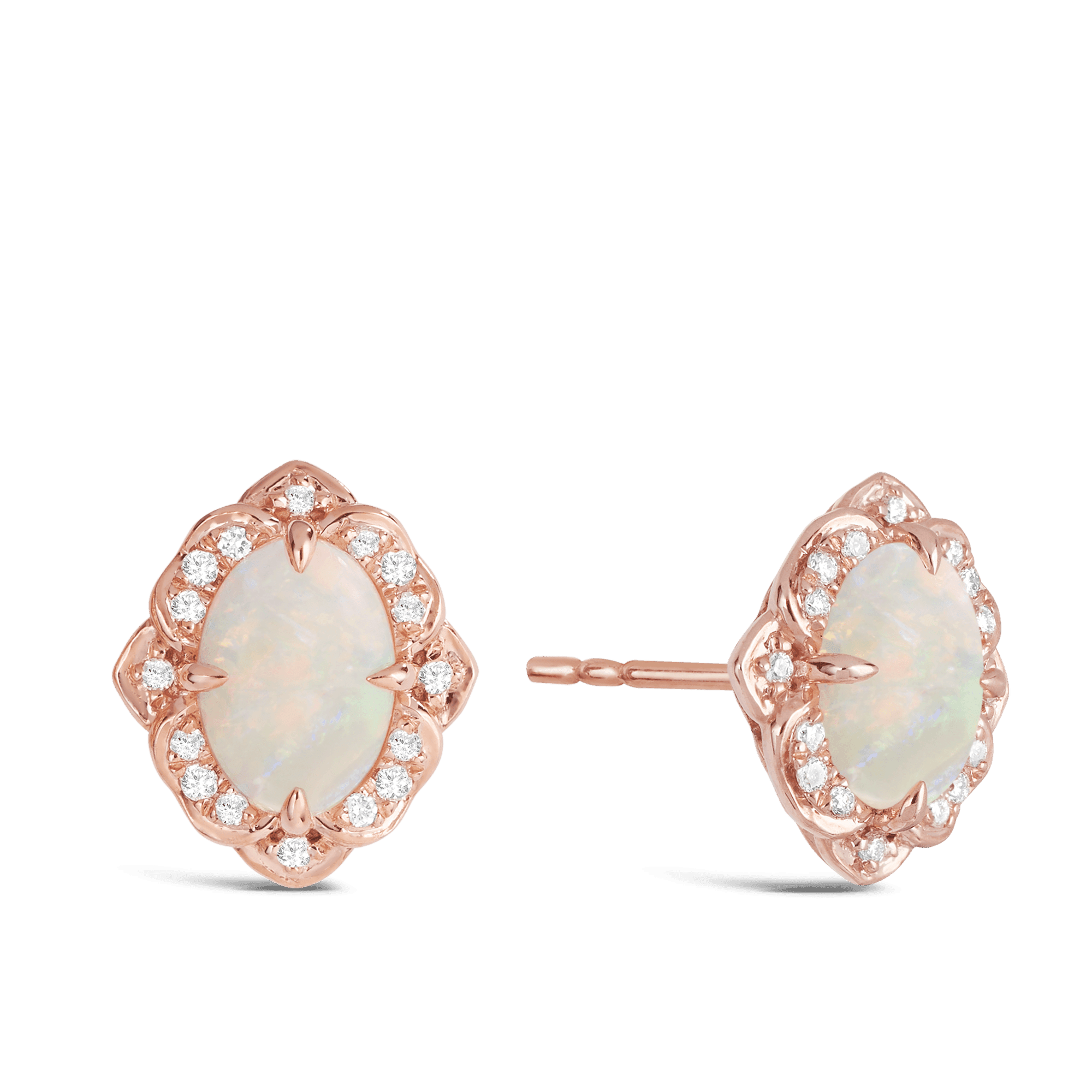 Opal and rose gold 2025 earrings