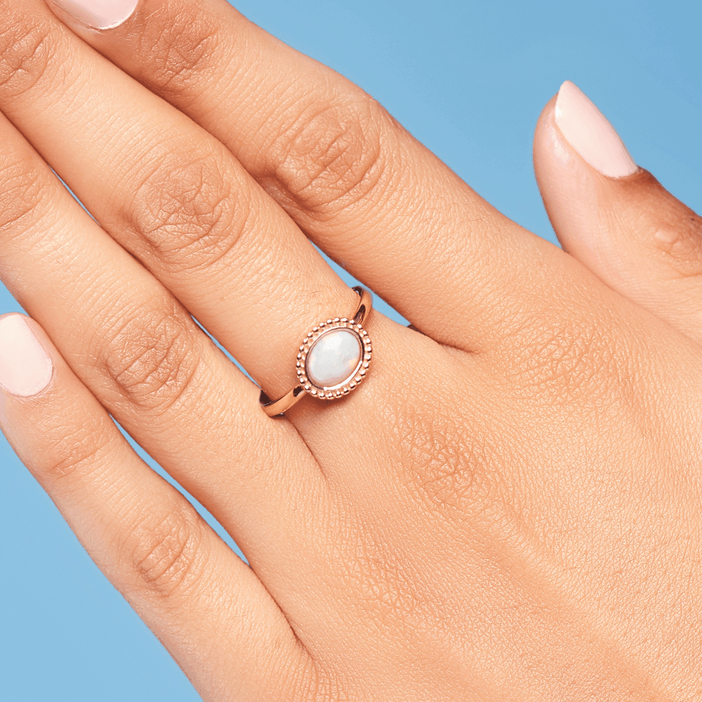 Opal Oval Ring in 9ct Rose Gold - Wallace Bishop