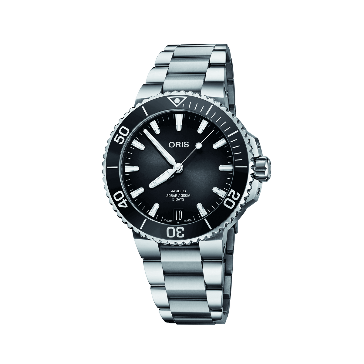 Oris Aquis Men's 41.5mm Stainless Steel Automatic Watch 400 7769 4154 MB - Wallace Bishop