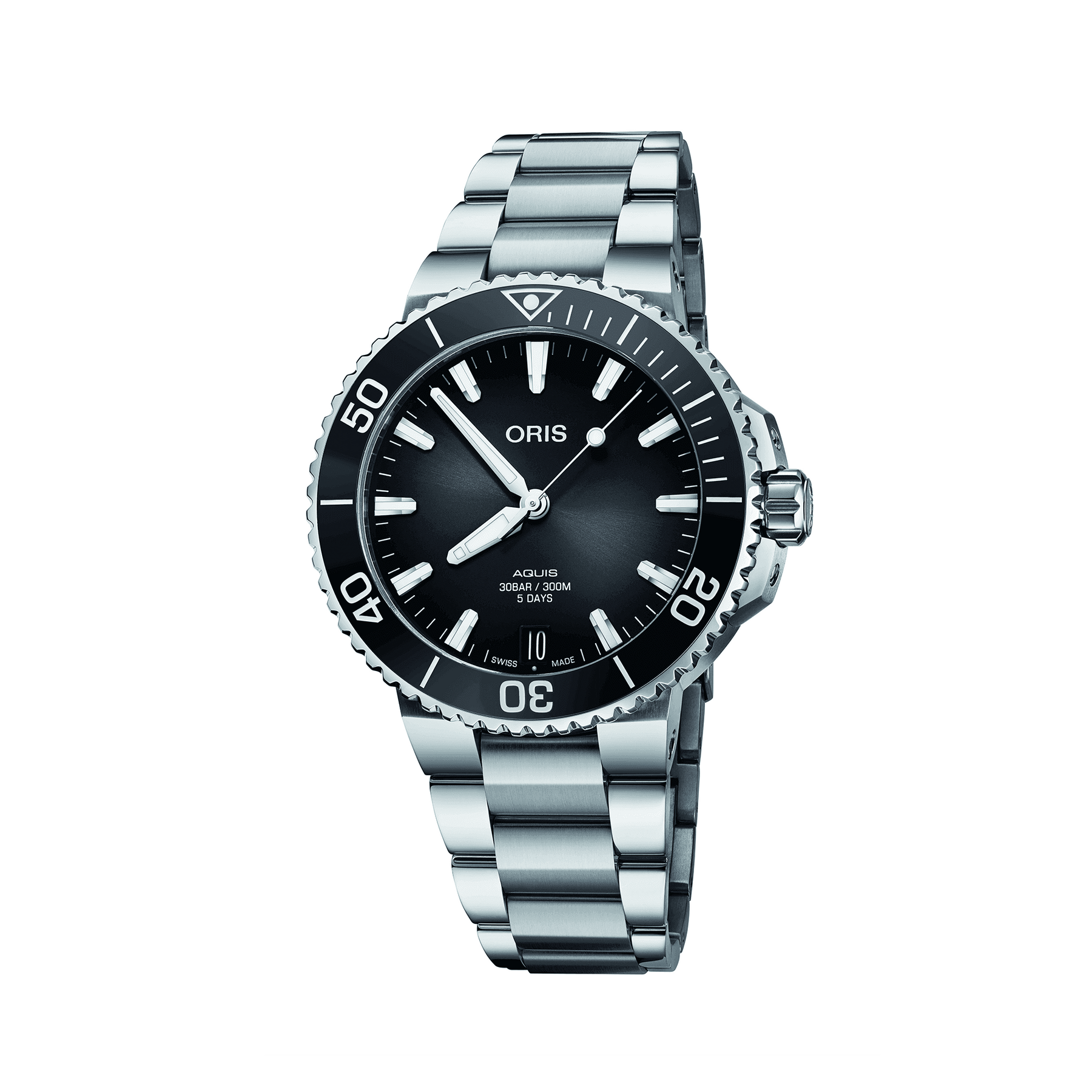 Oris Aquis Men's 41.5mm Stainless Steel Automatic Watch 400 7769 4154 MB - Wallace Bishop