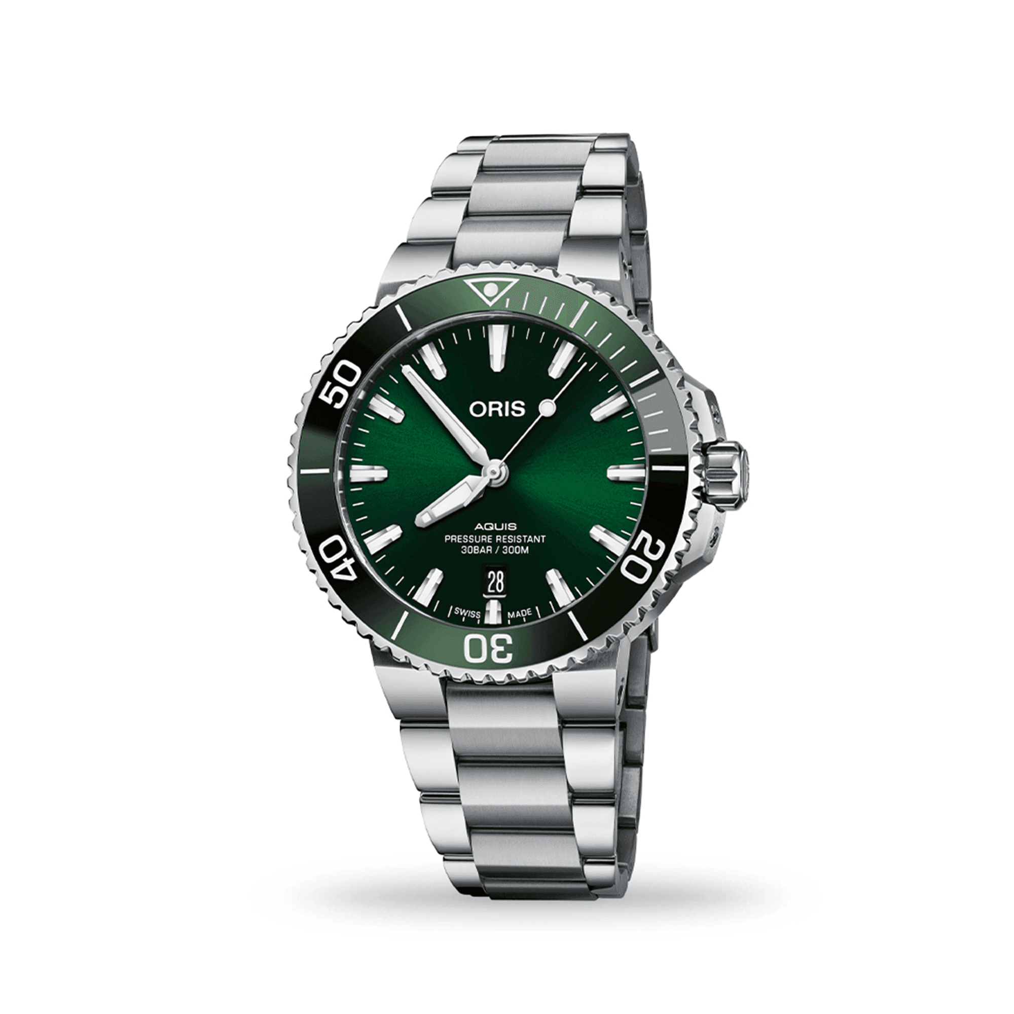 Oris Aquis Men's 41.5mm Stainless Steel Automatic Watch 733 7766 4157 MB - Wallace Bishop