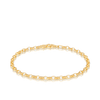 Oval Belcher Bracelet in 9ct Yellow Gold - Wallace Bishop