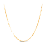Oval Belcher Link Chain in 9ct Yellow Gold - Wallace Bishop
