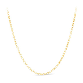Oval Belcher Link Chain in 9ct Yellow Gold - Wallace Bishop