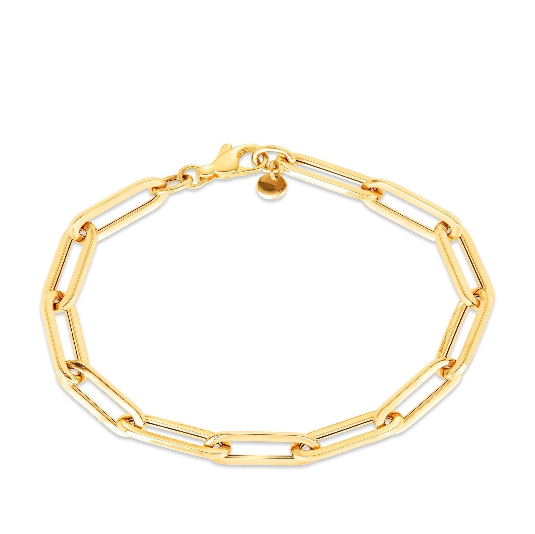 Paperclip Bracelet in 9ct Yellow Gold - Wallace Bishop