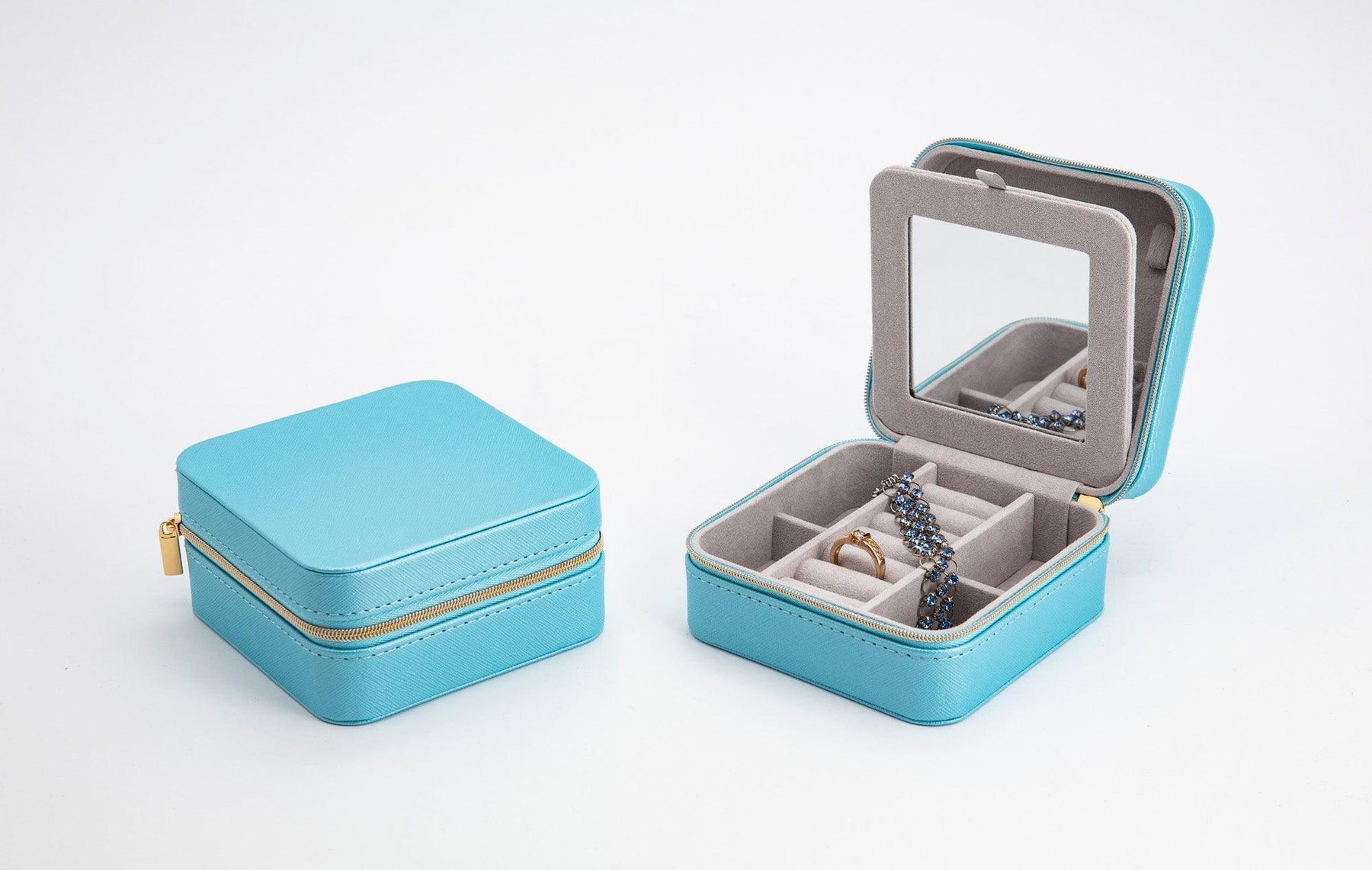 Pastel Blue Zip Travel Case - Wallace Bishop