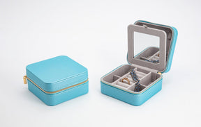 Pastel Blue Zip Travel Case - Wallace Bishop