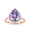 Pear Cut Amethyst & Diamond Cocktail Ring in 9ct Rose Gold - Wallace Bishop
