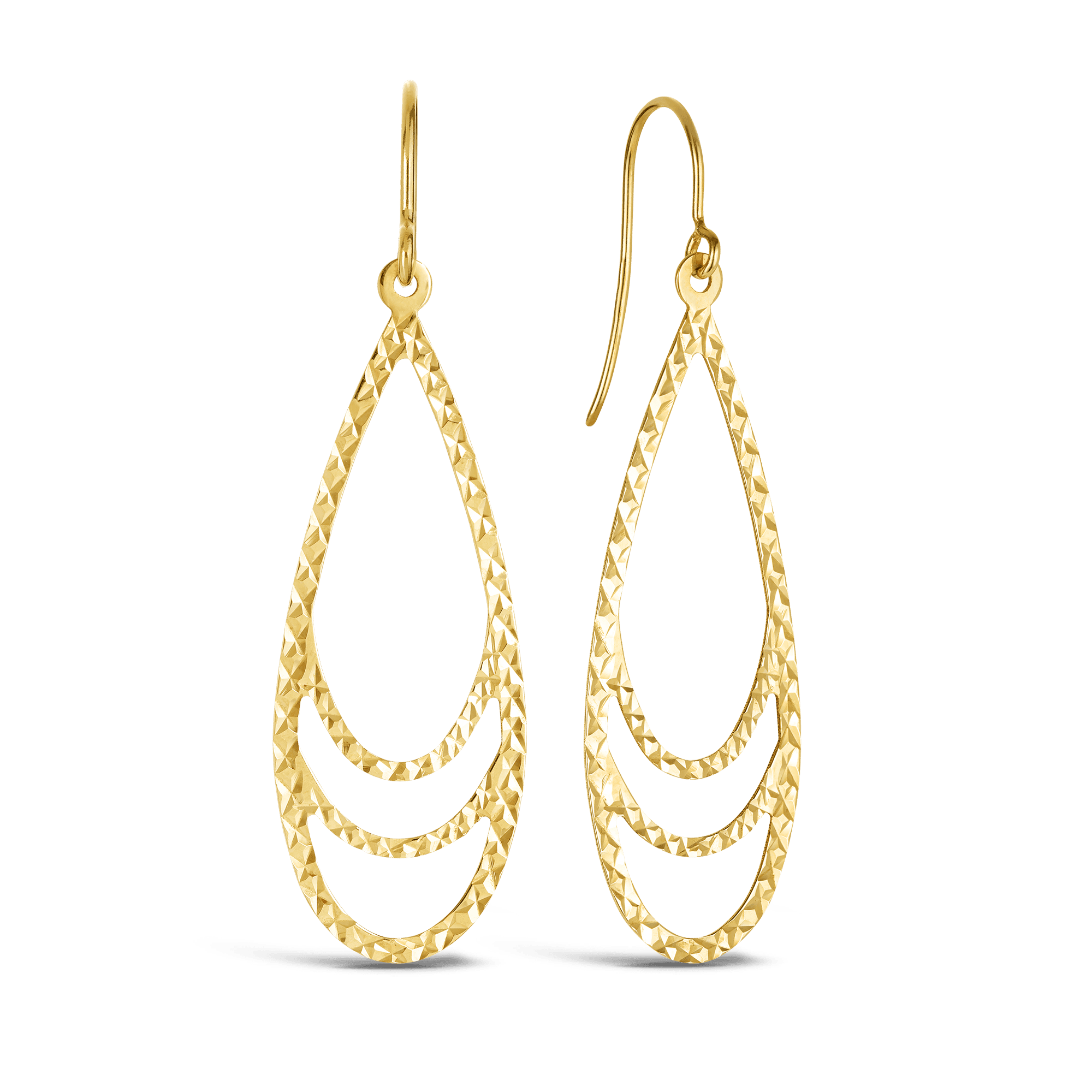 Pear Drop Earrings in 9ct Yellow Gold - Wallace Bishop