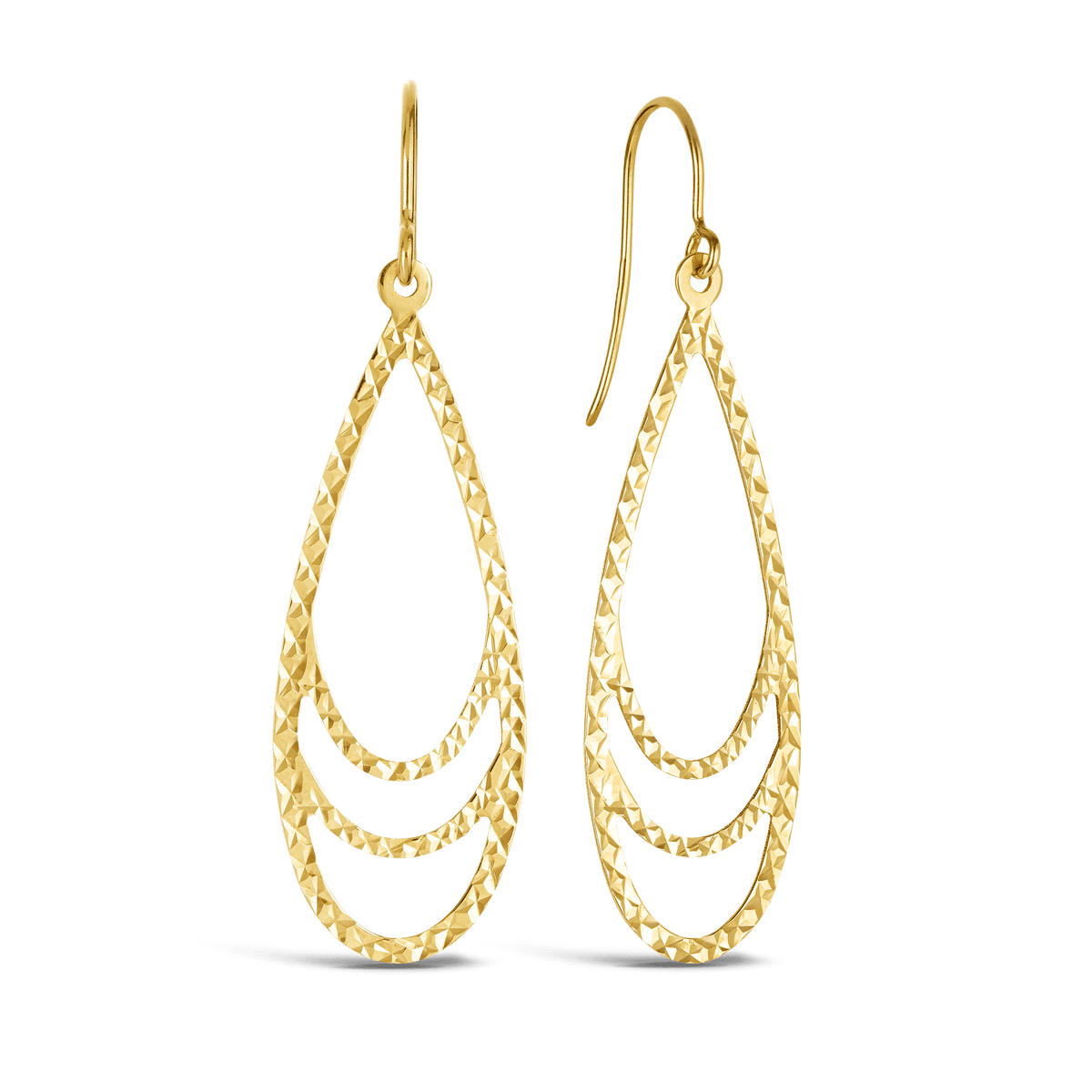 Pear Drop Earrings in 9ct Yellow Gold - Wallace Bishop