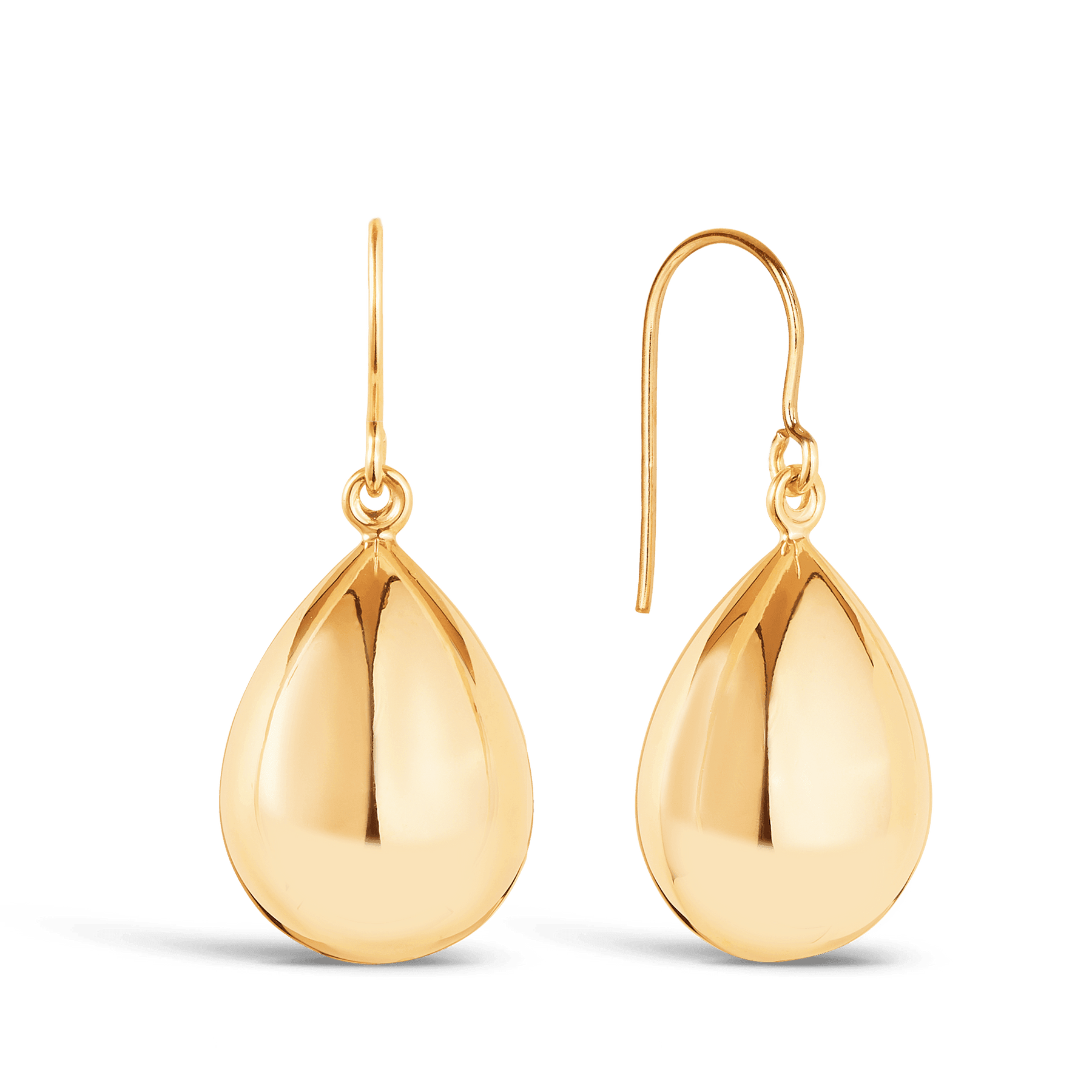 Pear Drop Earrings in 9ct Yellow Gold - Wallace Bishop
