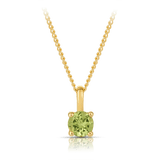 Peridot Round Pendant in 9ct Yellow Gold - Wallace Bishop