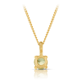 Peridot Round Pendant in 9ct Yellow Gold - Wallace Bishop