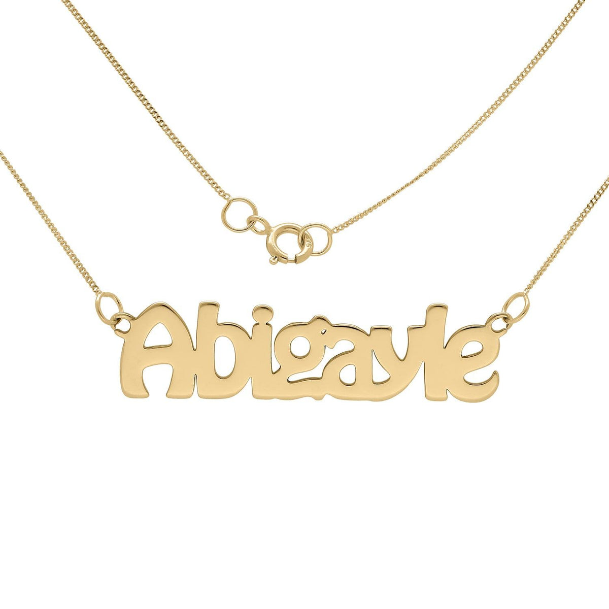 Personalised Name Necklace (Hobo Dee Font) - Wallace Bishop