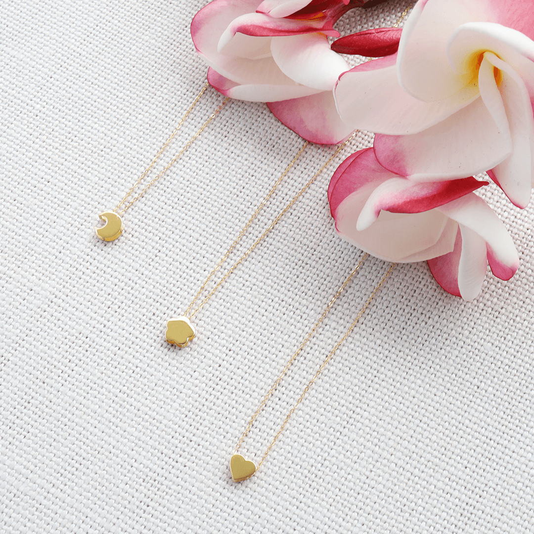 Petite Flower Necklace in 9ct Yellow Gold - Wallace Bishop