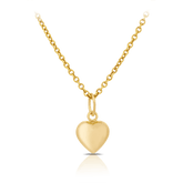 Petite Heart Pendant Necklace in 9ct Yellow Gold - Wallace Bishop