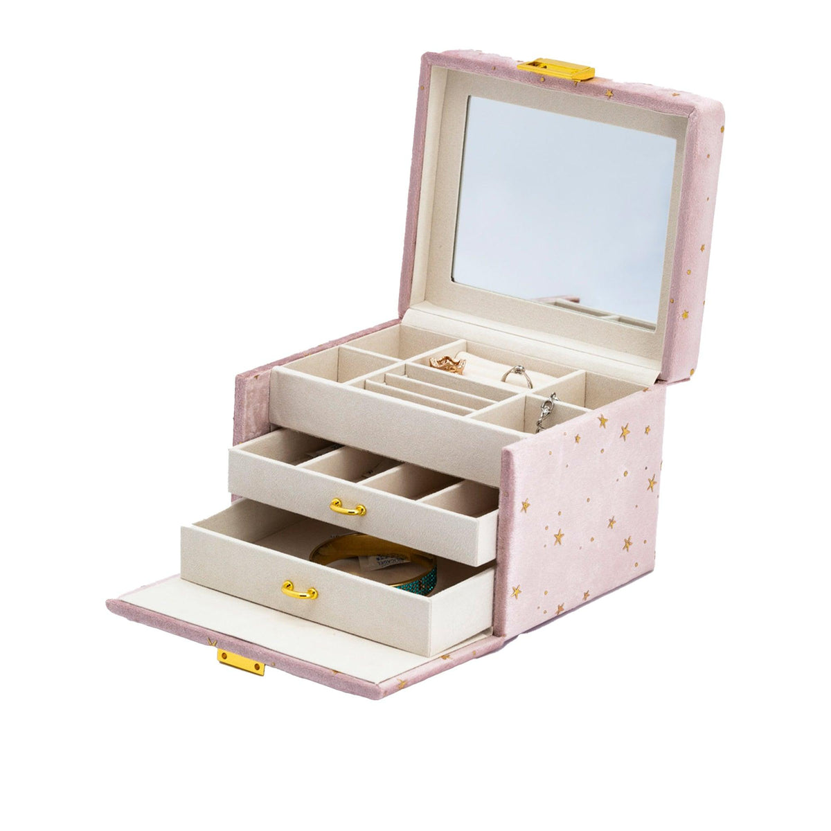 Pink Suede Jewellery Box - Wallace Bishop