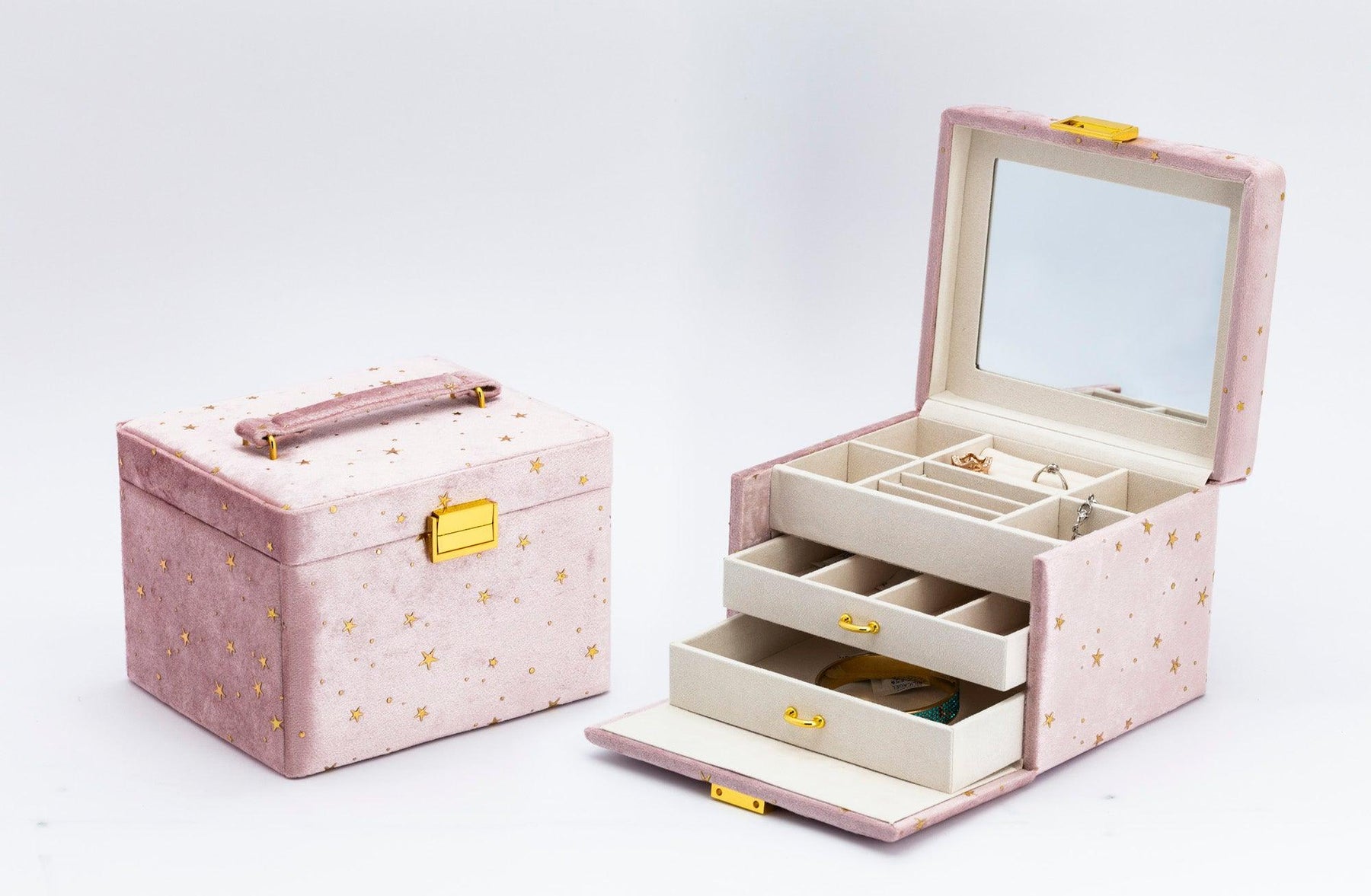 Pink Suede Jewellery Box - Wallace Bishop