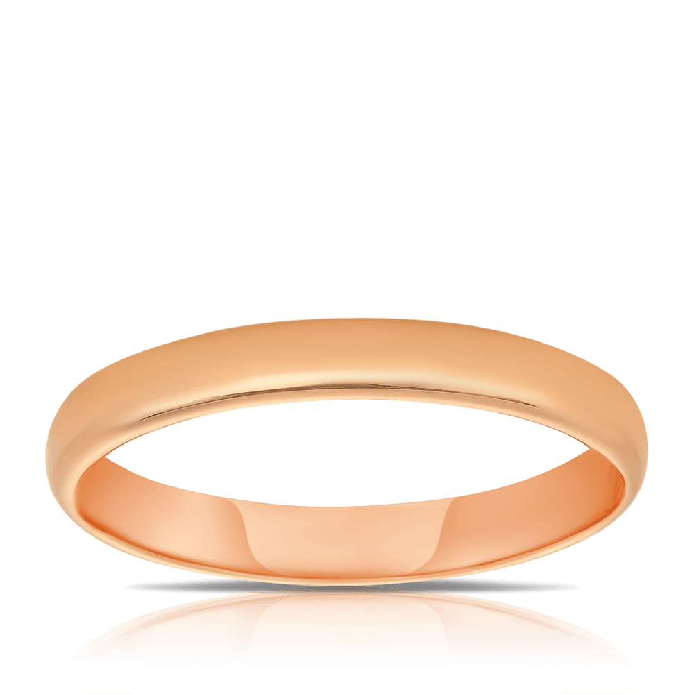 Plain Wedding & Anniversary Ring in 18ct Rose Gold - Wallace Bishop