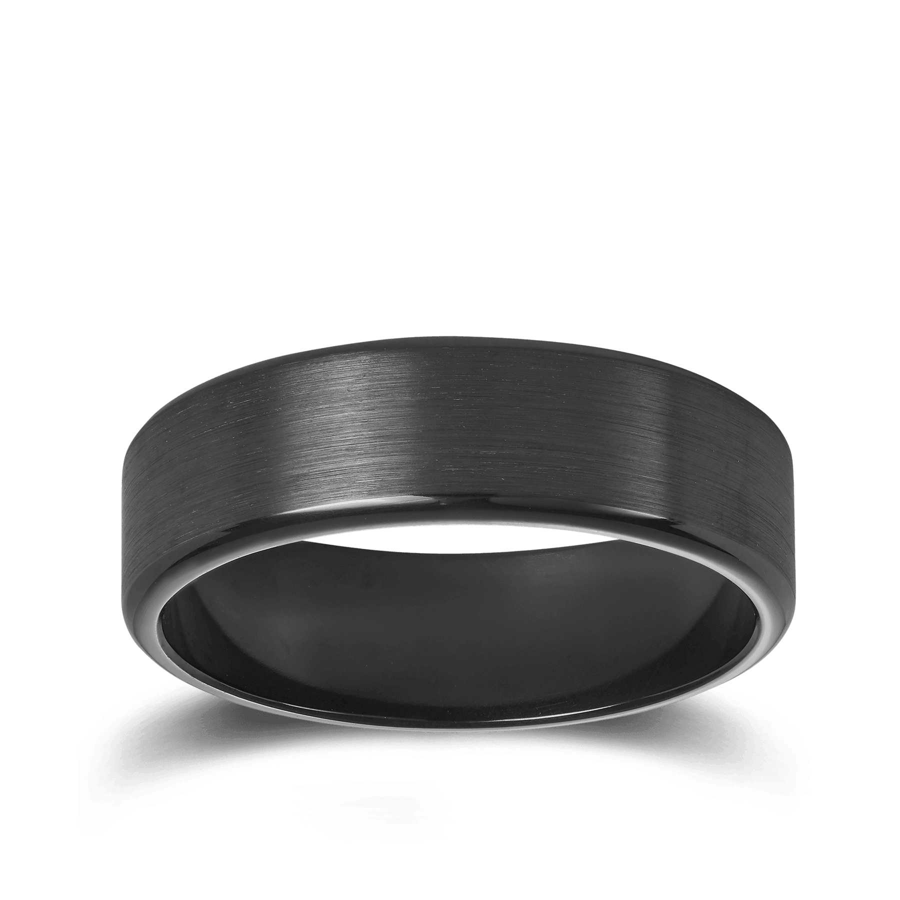 Plain Wedding Ring in Black Zirconium