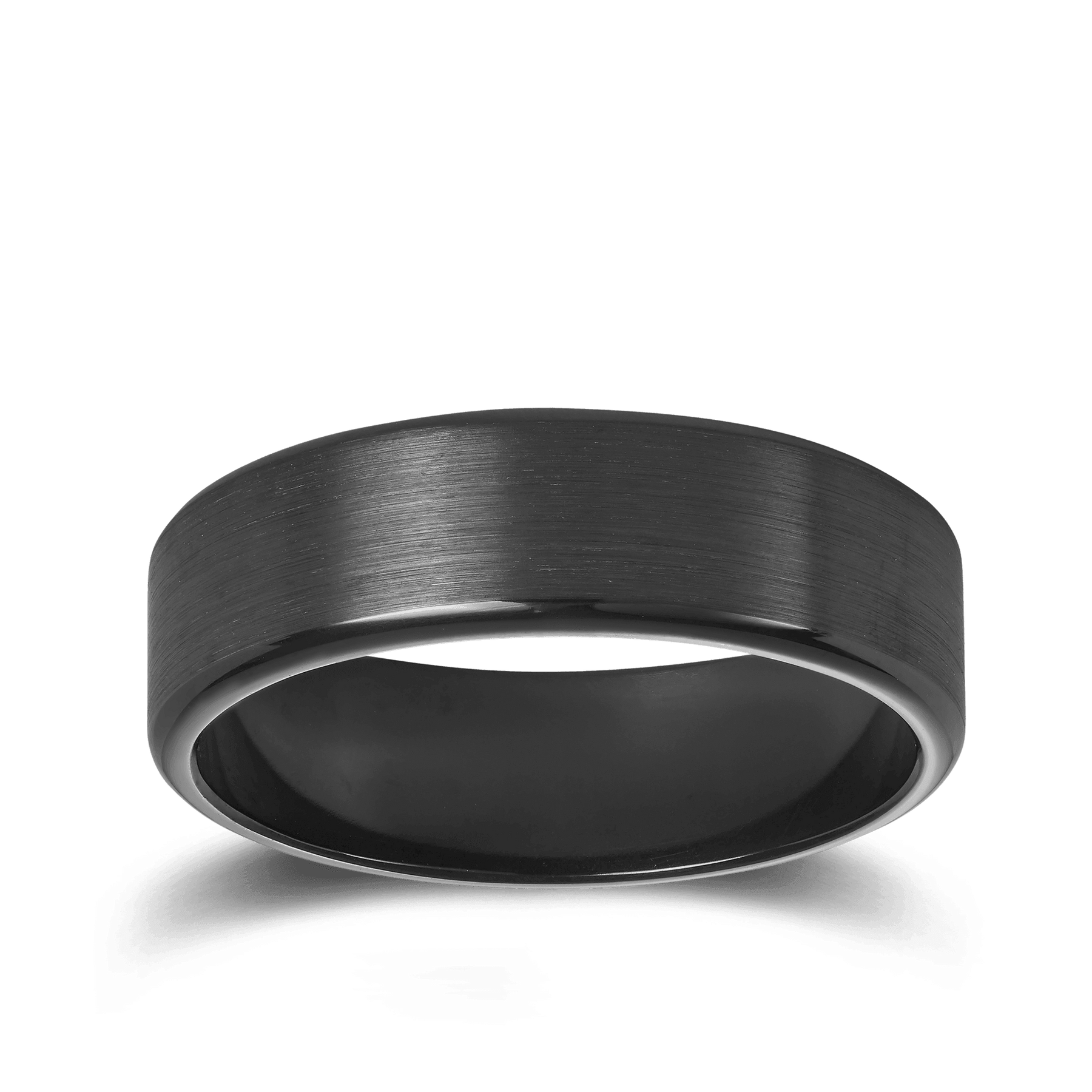 Plain Wedding Ring in Black Zirconium - Wallace Bishop