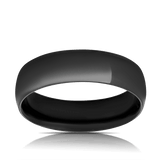 Polished Wedder Ring in Zirconium - Wallace Bishop